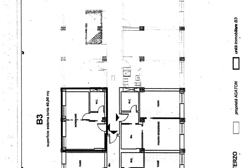 Planimetria 3° piano Via Garibaldi (monolocale)_page-0001